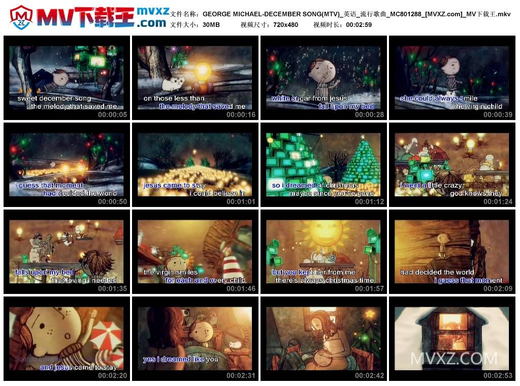 GEORGE MICHAEL-DECEMBER SONG(MTV)_英语_流行歌曲_MC801288